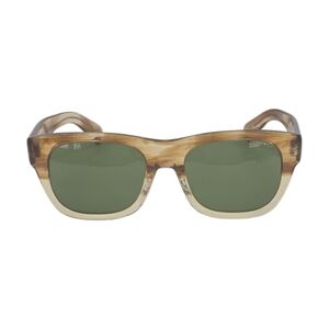 Oliver Peoples Tan and Green Sunglasses